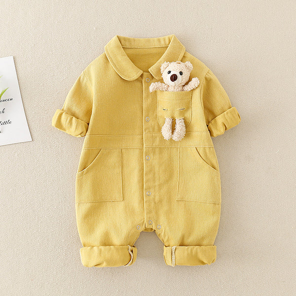 Colourful Denim Baby Jumpsuit