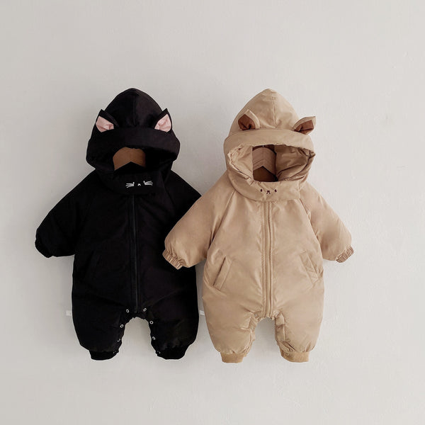 Thick Hooded Winter Jumpsuit